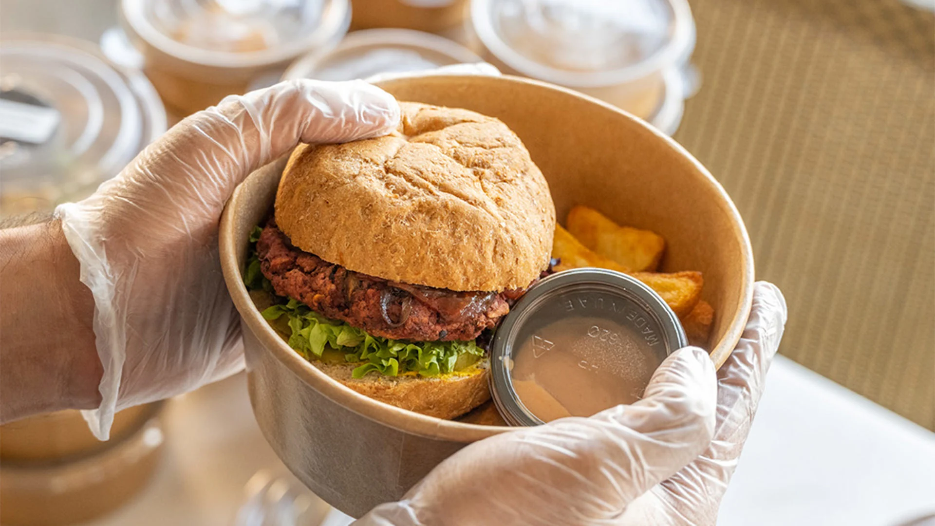 A meal from The Plant Power Company